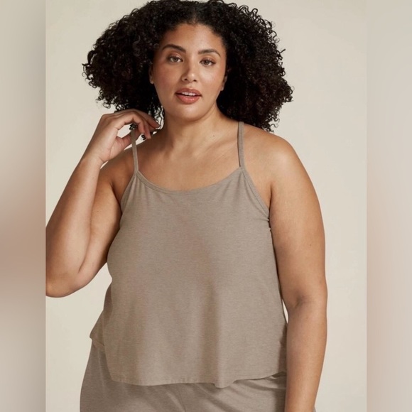 Beyond Yoga Featherweight Drift Away Sleep Tank Size 4X In Oyster Heather New - Picture 1 of 6